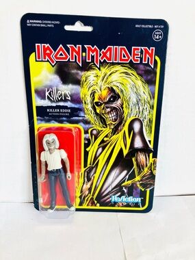 Iron Maiden Killers Eddie Super7 ReAction 3.75in Figure New Small Crease Box